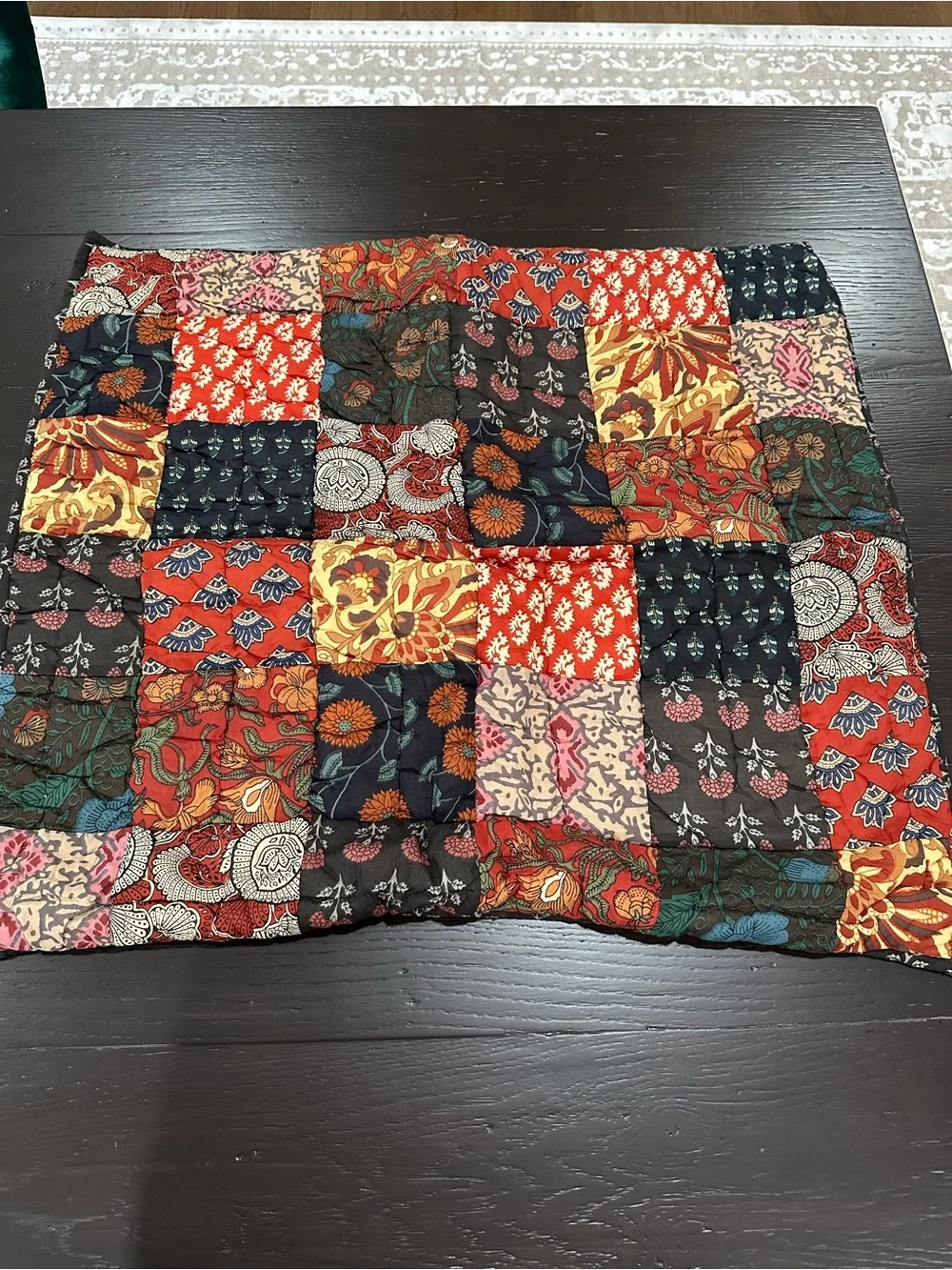 Pottery Barn Multi Color Quilted Euro Shams - Set of 2